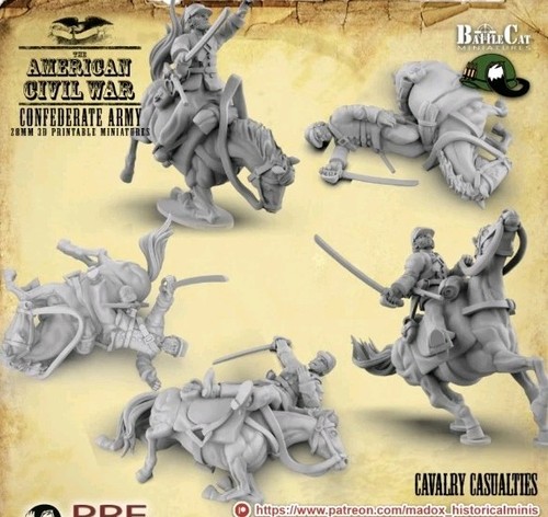 28mm acw confederate cavalry - acw,