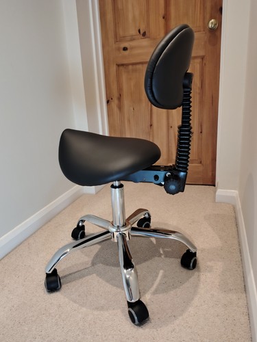 Saddle stool with - , fully