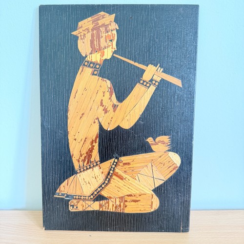 Vintage russian inlaid - inlaid, straw