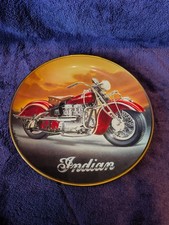 Indian 442 Motorcycle Bike Plate Franklin Mint Royal Doulton Limited Edition