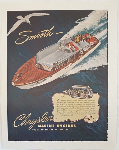 Smooth chrysler marine engines - marine,