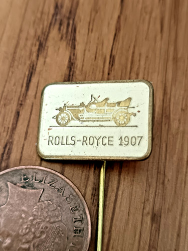 Vintage rolls royce 1907 pin - royce,