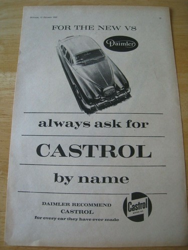 Daimler car castrol motor - castrol,