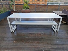 Used Outdoor Table and Bench.  Garden Patio Furniture. - FAST UK DELIVERY ?