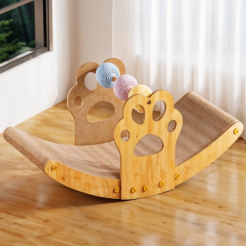 Cat scratching pad rocking - cat,