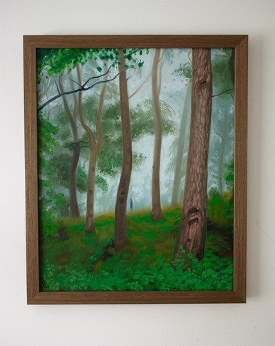 Original framed oil painting - framed,