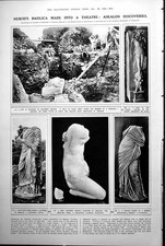 Old Askalon Discoveries Herods Basilica Theatre Statue Isis Tyche 1922 20th