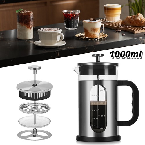 Glass cafetiere coffee - cafetiere,