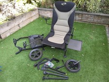 Korum High Back Fishing Chair Inc All Accessories And Wheels To Create A Barrow