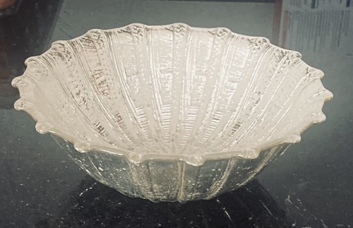 Vintage glass bowl with - vintage,