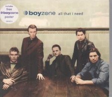 Boyzone (Boy Band) All That I Need CD UK Polydor 1998 with info stickered digi