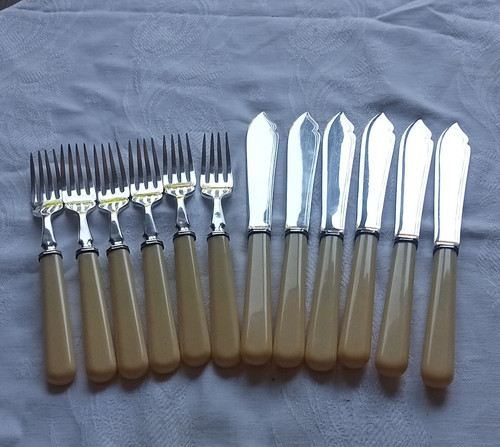 12pc stainless steel cutlery - stainless,