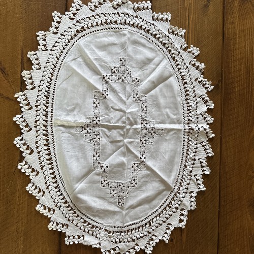 Vintage lace doilies - vintage, table