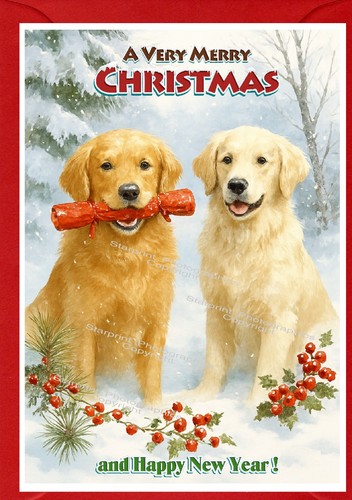 Golden retriever dog christmas - retriever,