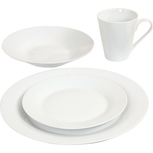 16pc dinner plain - plain, set