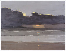 Sunset at Dinas Dinlle Kyffin Williams Wales print in 11x14 mount SUPERB