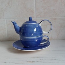 Whittard Of Chelsea Tea Clipper Tea For One Set Blue White Stars Celestial
