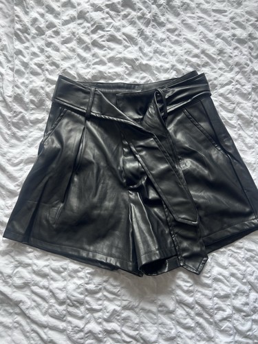 Black faux leather - black,