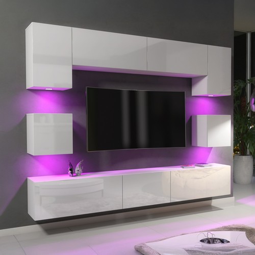 Wall unit high gloss - high, doors