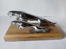 Jaguar Mk 2 and Mk 10 car mascot. Jaguar cars. Car Madcot. Hood ornament.