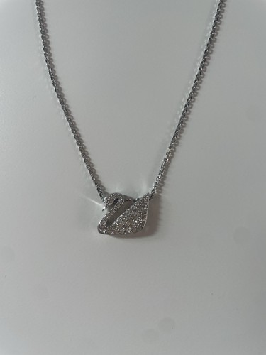 Swarovski swan jewelry rhodium - swan,