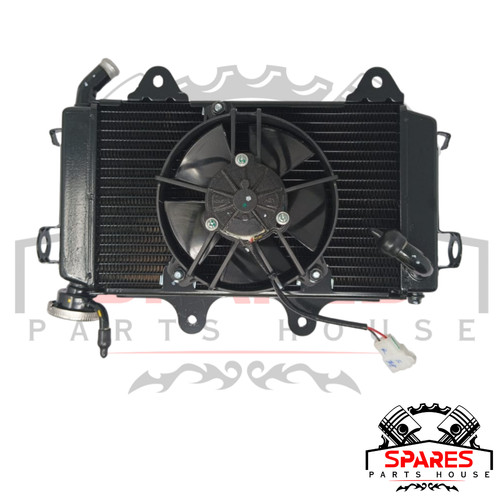 Radiator with fan - fan, and