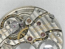 TOP GRADE 16S 43MM GRUEN MADRETSCH 17 JWL POCKET WATCH MOVEMENT & DIAL, RUNNING!