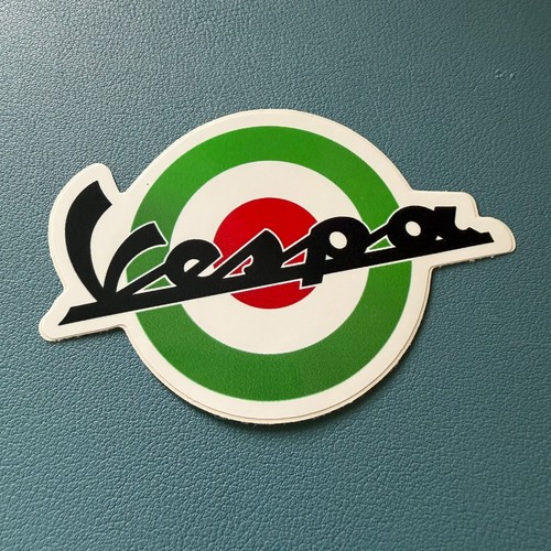 Vespa green sticker - 9cm, x