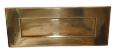 Antique brass letter box