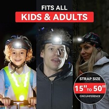 2 x LED Head-Torch, USB