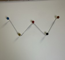 Vtg Mid Century Modern Coat Rack Eames Hang-It-All Style Sputnik Atomic Hooks