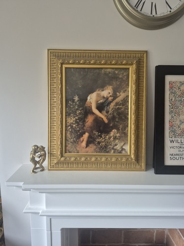 Vintage ornate gold framed - vintage,