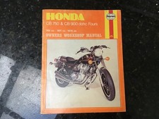 HONDA CB750 & CB900 DOHC Fours 1978 On SERVICE REPAIR MANUAL BY HAYNES