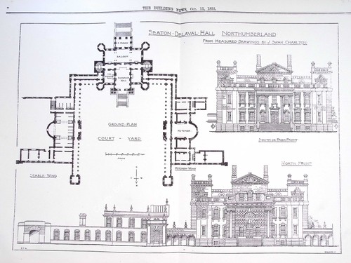 1893 northumberland seaton - :, northumberland,