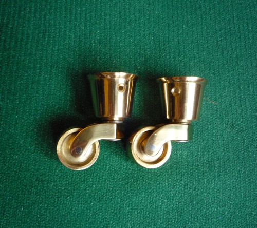 Pair polished cast - cast, cup