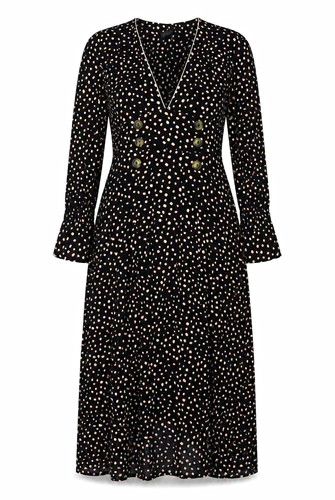 Topshop women black polka - black,