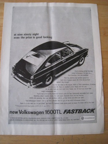 Volkswagen 1600tl fastback - 1600tl,