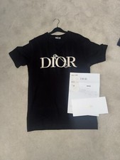 Dior x Judy Blame Black Safetypin T-Shirt Size XS Oversized Embroidery With Rece
