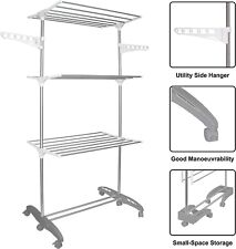 Clothes Airer Drying Rack Extra Large 3 Tier Clothes Drying Rail Foldable
