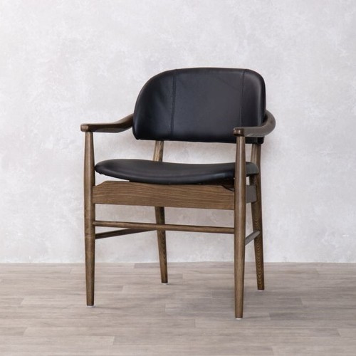 Wooden dining chair black - wooden,