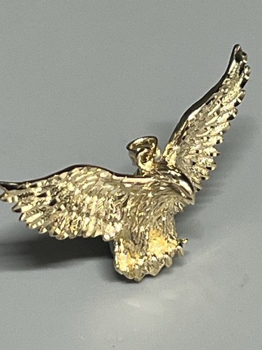 9ct gold eagle pendant - 9ct,