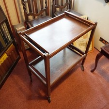 Vintage Oak Tea Serving