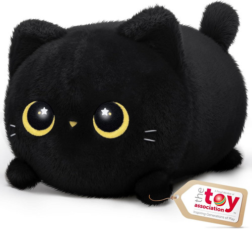 Black cat plush cute - plush,,