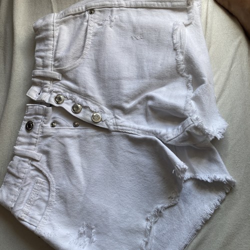 Zara white ripped jeans - jeans, cotton