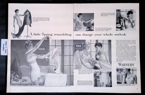 1956 warner bras girdles - warner's, bras,