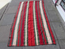 Vintage Tribal Nomadic Hand Made Oriental Orange Red Wool Mojj Kilim 223x131cm