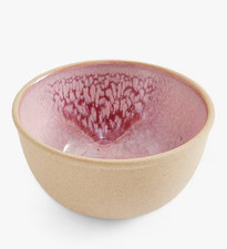 Portmerion Minerals Set of 4 Small Glazed Bowls 11.4cm Rose Quartz Pink, RRP £50