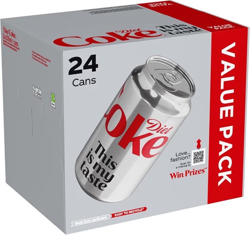 Diet coke can cola - coke,