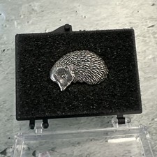New Hedgehog Pewter Pin Brooch