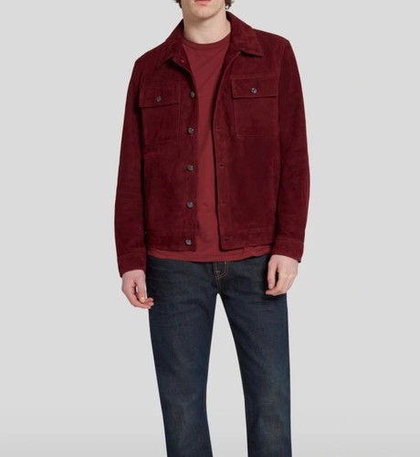 Men marron red leather - men's,